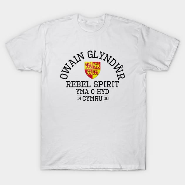 Owain Glyndwr, Rebel Spirit, Yma O Hyd, Cymru T-Shirt by Teessential